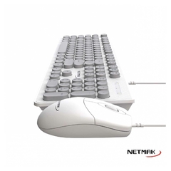 Teclado Y Mouse Con Cable Conexión USB Netmak