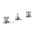 Grifería HIDROMET Self/Baby 1013CRCR Bidet doble comando
