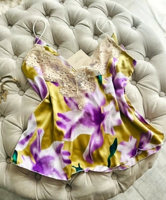 Top Lencero Flower Violet