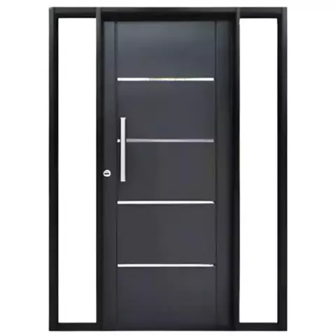 Portadas Residenciales Doble Chapa Inyectada 1 Hoja y 2 Laterales Americana Barral Recto - comprar online