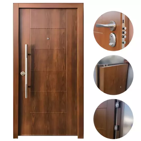 Puerta Multianclaje Simil Madera - Hierromas - comprar online