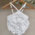 Cropped Feminino Naomi 3D Flor Aberta Canelado - comprar online