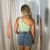 Cropped Feminino Flor com Pérola Layene - comprar online