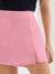 Shorts Saia Diana Feminino Tecido Fluido Com Zíper e Fenda