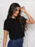 Camisa Feminina Curta com Botão Verão na internet