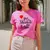 Camiseta Feminina Estampada "Que A Felicidade Vire Rotina" - Casa & Moda Cedro do Líbano