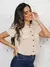 Camisa Feminina Curta com Botão Verão - comprar online