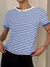 Camiseta Listrada Canelada - Casa & Moda Cedro do Líbano