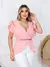 Blusa Social Feminina Babado Na Manga - loja online