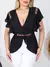 Blusa Social Feminina Babado Na Manga - Casa & Moda Cedro do Líbano