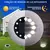 Luz de disco led luz solar subterrânea para jardim - comprar online