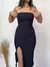 Vestido Tomara que Caia Midi Com Fenda Anarruga Forrado - comprar online