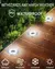 Luz de disco led luz solar subterrânea para jardim - comprar online