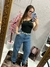 Calça wide leg