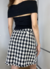 Saia Xadrez - ZARA - BSMB  - MODA CIRCULAR
