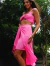 conjunto franjas rosa - PANTHE