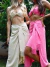 conjunto franjas rosa - PANTHE - BSMB  - MODA CIRCULAR