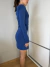 Vestido azul -CARLOS MIELE na internet