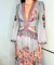 Vestido estampado com recortes - Agilita na internet