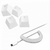 RAZER KEYCAP SET CON CABLE MERCURY WHITE
