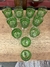 Copas de cristal talladas verde en internet
