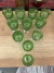 Copas de cristal talladas verde en internet