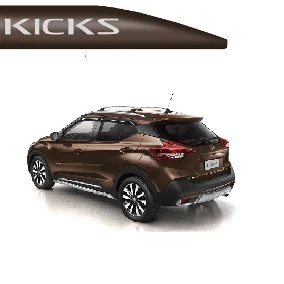 Friso Lateral Kicks Cinza Rust c/ letra em alto relevo cromada