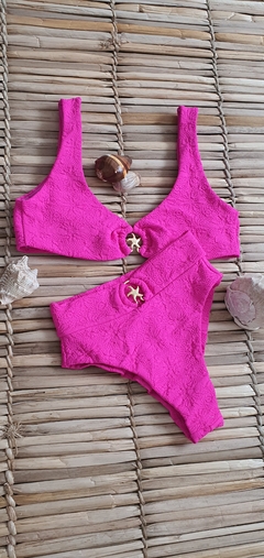 Biquíni ILHA GRANDE Hot Pants com Estrela Pink na internet