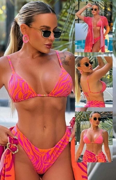 Imagem do Saída de Praia Cozumel Pink e Laranja
