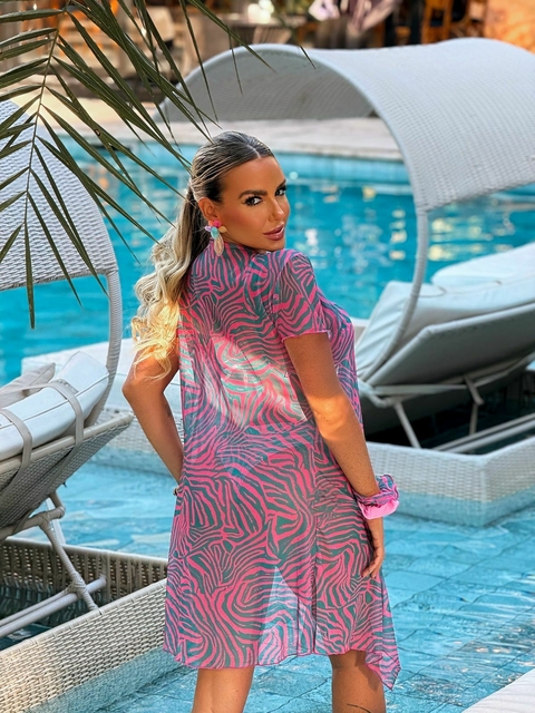 Saída de Praia Cozumel Rosa e Verde Água - comprar online