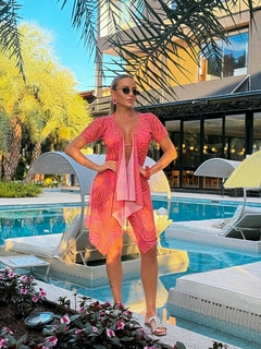 Saída de Praia Cozumel Pink e Laranja - loja online