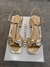 Sandália Cecconello salto bloco ouro light - comprar online