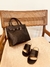 Rasteira couro preto Cecconello - comprar online