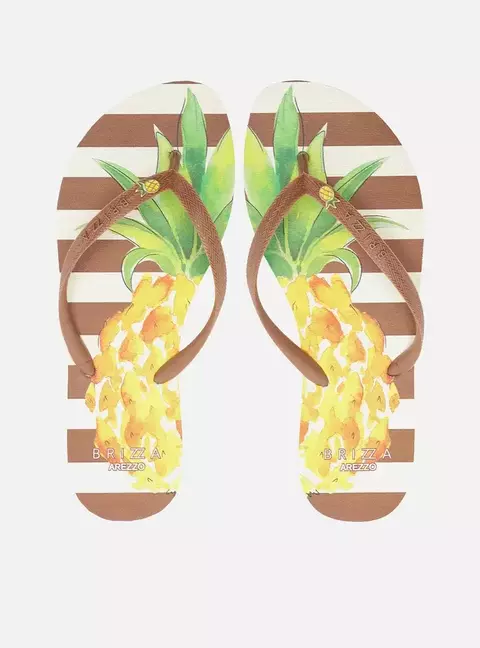 Chinelo Brizza Marrom Abacaxi - comprar online