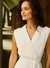 VESTIDO MAX MIDI GOLA DUPLA OFF WHITE - comprar online