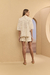 BLUSA MANGA FENDA BEGE ZARA - comprar online