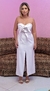 VESTIDO MIDI PETALAS BUSTO OFF WHITE - comprar online