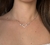 Colar de Prata 925 Zircônias e Coração Central - CL039 - comprar online