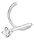 Piercing De Prata 925 Nariz Nostril Ponto De Luz - PNA001 - comprar online