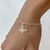 Pulseira Mini Corações Borboleta Vazada Prata 925 - PU007 - comprar online