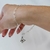 Pulseira Mini Corações Borboleta Vazada Prata 925 - PU007