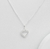 COLAR VENEZIANA CORAÇÃO ZIRCONIA BRANCA - CL032