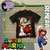 REMERA M CORTA SUPER MARIO NEGRA