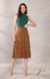 Saia Tricô Midi desenho quadrados - Versoult - comprar online