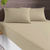 JOGO CAMA SIMPLES QUEEN 3PC LISO TOQUE ACETINADO ALTENBURG- BEGE TAN - comprar online