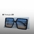 Óculos de Sol Quadrado Preto Elegante - comprar online