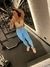 Conjunto Academia Kalista Blue Top Listras - loja online