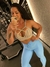 Conjunto Academia Kalista Blue Top Listras - Kalista Clothing