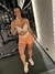 Imagem do Conjunto Academia Kalista Short Cadarço Lateral Top Pérola Listras