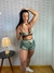 Imagem do Conjunto Academia Kalista Sport Short Duplo Verde Capuccino